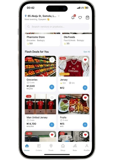 OBAY app — Flash Deals & home screen